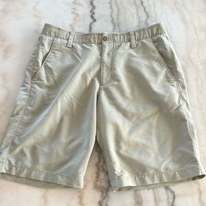 Beige Men’s Under Armor Golf Shorts